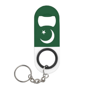 Abrebotellas De Llavero Patriótico de la Bandera Nacional de Pakistán