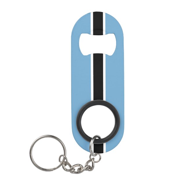 Abrebotellas De Llavero Patriótico del Orgullo Nacional de Botsuana (Anverso)