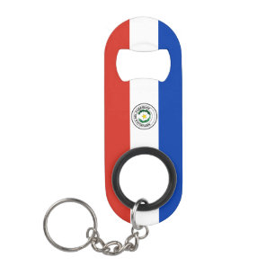 Abrebotellas De Llavero Patriótico del Orgullo Nacional de Paraguay