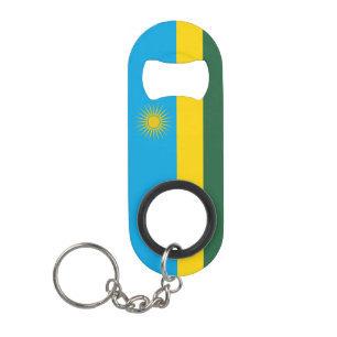 Abrebotellas De Llavero Patriotismo del Orgullo Nacional de Ruanda