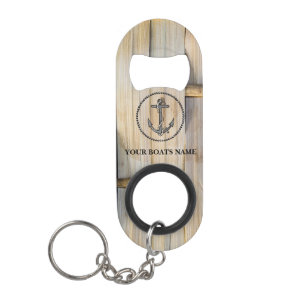 Abrebotellas De Llavero Personalizada la marca de nombres de tu barco