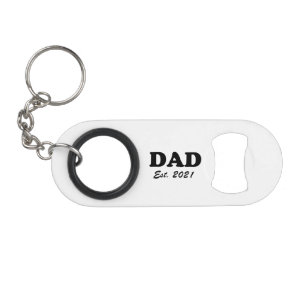 Abrebotellas De Llavero Personalizado de papá Fecha establecida personaliz