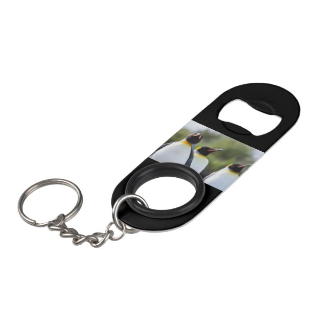 Abrebotellas De Llavero Pingüinos de rey (Ángulo frontal)