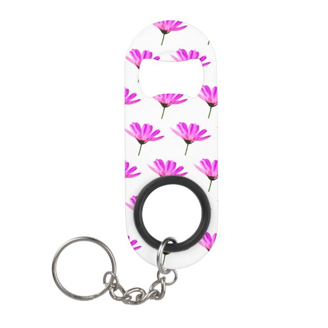Abrebotellas De Llavero Pink Daisy (Anverso)