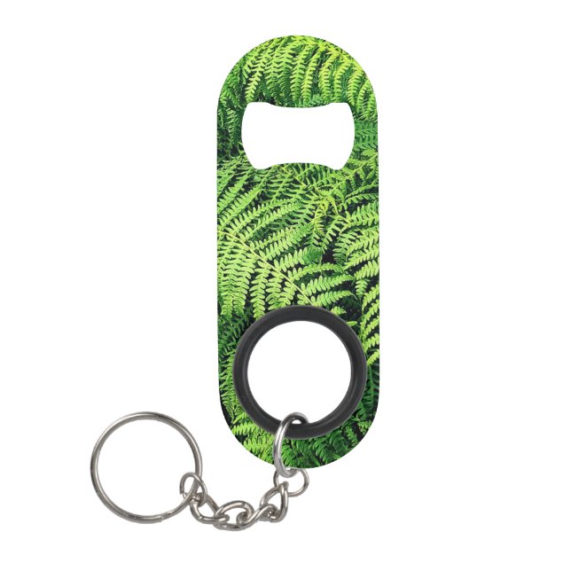 Abrebotellas De Llavero Planta verde (Anverso)
