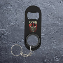 Prefiero Jugar A Darts Keychain Bottle Opener
