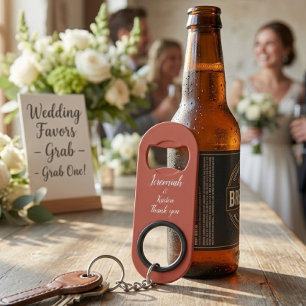 Abrebotellas De Llavero Regalo de favor de boda personalizado para hombres