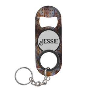 Abrebotellas De Llavero Regalo de nombre personalizado de grunge industria