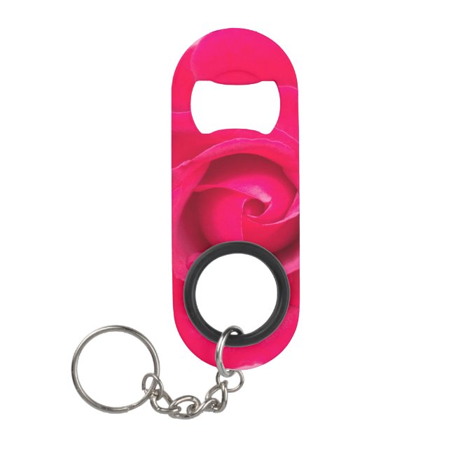 Abrebotellas De Llavero Rosa rosa rojo romántico (Anverso)