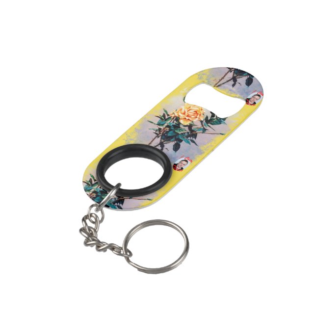 Abrebotellas De Llavero Rosa/Rose (Ángulo trasero)