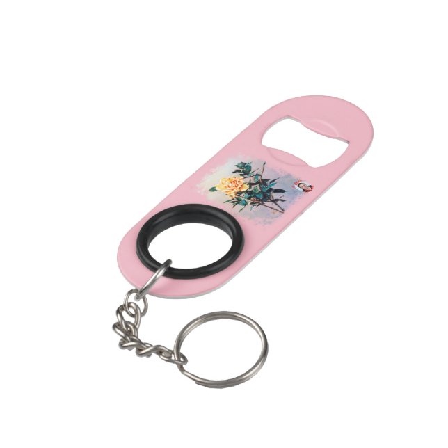 Abrebotellas De Llavero Rosa/Rose (Ángulo trasero)