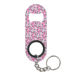 Abrebotellas De Llavero Silhouette Animal Camouflage Pink