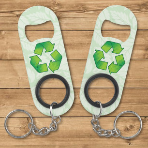 Abrebotellas De Llavero Símbolo de reciclaje
