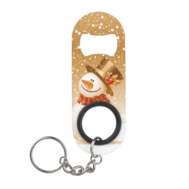 Abrebotellas De Llavero Snowman (Anverso)