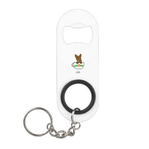 Abrebotellas De Llavero Teacup Chihuahua Mini Botella Abierta Keychain