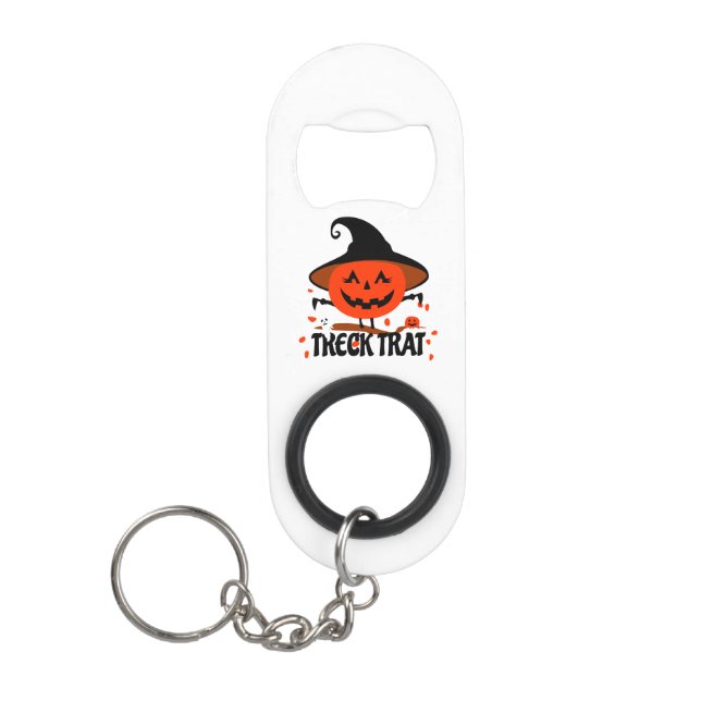 Abrebotellas De Llavero Treck Trat Pumpkin Sonriente (Anverso)