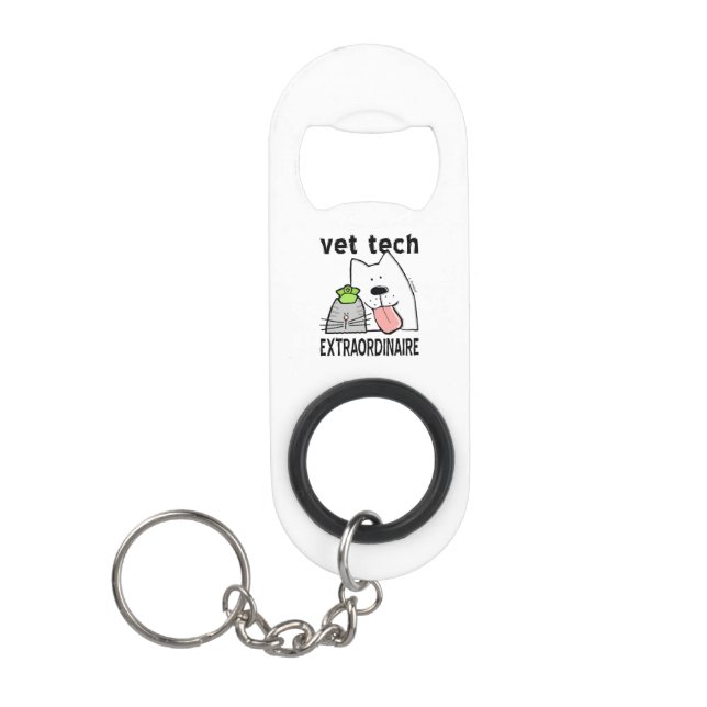 Abrebotellas De Llavero Vet Tech Extraordinaire (Anverso)