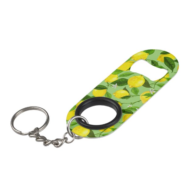 Abrebotellas De Llavero Watercolor Lemon 3 (Ángulo frontal)