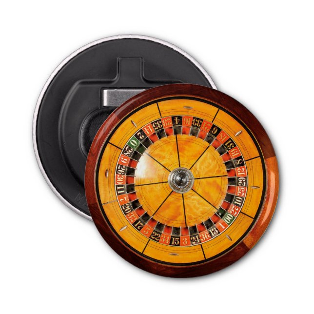 Abrebotellas de madera clásico de la rueda de (Anverso)