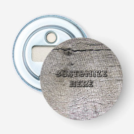 Abrebotellas de madera personalizado del imán del