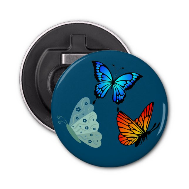 abrebotellas de mariposas redondo (Anverso)