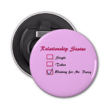 Abrebotellas de Sr. Darcy Button de Jane Austen