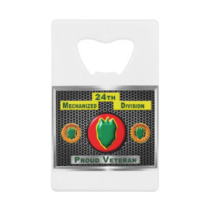 Abrebotellas De Tarjeta De Crédito 24ª División Mecanizada de Infantería