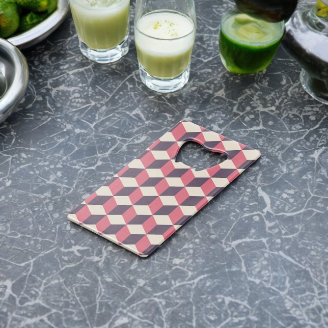 Abrebotellas De Tarjeta De Crédito 3.ᵉʳ Patrón de cubos (Bottle Openers)