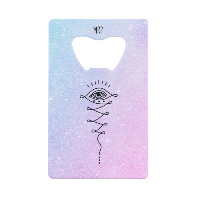 Abrebotellas De Tarjeta De Crédito *~* 3er ojo a la Ilustración y Nirvana * (Anverso)