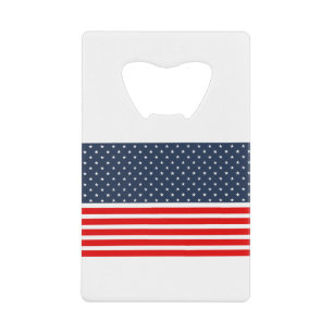 Abrebotellas De Tarjeta De Crédito 4.ª bandera norteamericana