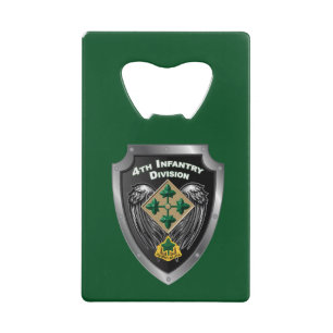Abrebotellas De Tarjeta De Crédito 4.º regalo de la División de Infantería "fiel y le