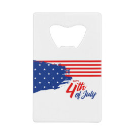 Abrebotellas De Tarjeta De Crédito 4th of July - Independence Day