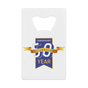 Abrebotellas De Tarjeta De Crédito 50 aniversario