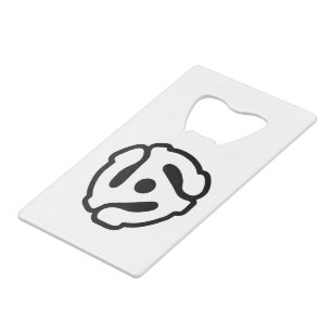 Abrebotellas De Tarjeta De Crédito 7 pulgadas adaptador de vinilo de 45 rpm inserte l