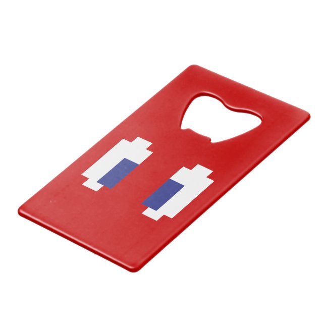 Abrebotellas De Tarjeta De Crédito 8 ojos de Manga del pixel del pedazo (Ángulo frontal)