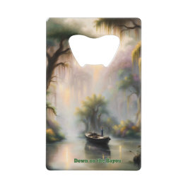 Abrebotellas De Tarjeta De Crédito Abajo en el Bayou