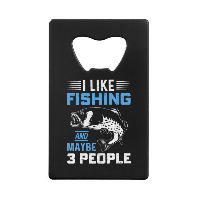 Abrebotellas De Tarjeta De Crédito Abrebotellas con tema de pesca  (Anverso)