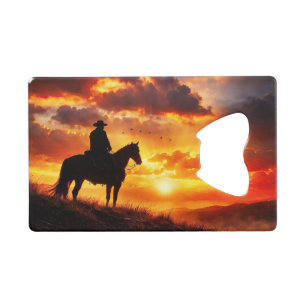 Abrebotellas De Tarjeta De Crédito Abrebotellas Country Western Vaquero