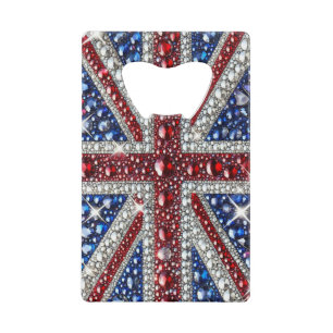 Abrebotellas De Tarjeta De Crédito Abrebotellas de acero con colores británicos