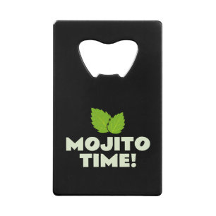 Abrebotellas De Tarjeta De Crédito Abrebotellas de botella plana Mojito Time para ama
