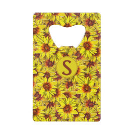 Abrebotellas De Tarjeta De Crédito Abrebotellas de girasol