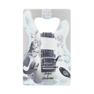 Abrebotellas De Tarjeta De Crédito Abrebotellas de guitarra monogramada
