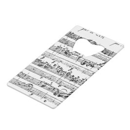 Abrebotellas De Tarjeta De Crédito Abrebotellas de la música de Bach