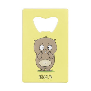 Abrebotellas De Tarjeta De Crédito Afortunadamente adorable personalizado de hámster