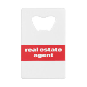 Abrebotellas De Tarjeta De Crédito Agente inmobiliario