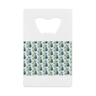 Abrebotellas De Tarjeta De Crédito aguacates acuarelas