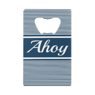 Abrebotellas De Tarjeta De Crédito Ahoy