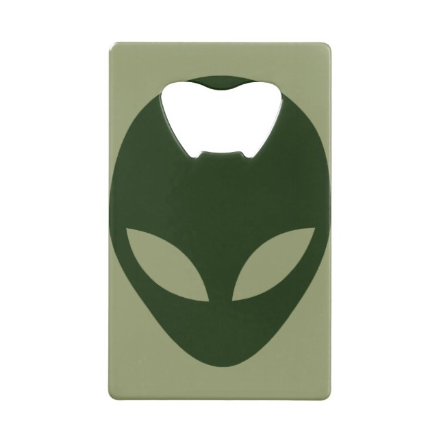 Abrebotellas De Tarjeta De Crédito Alien Face (Reverso)