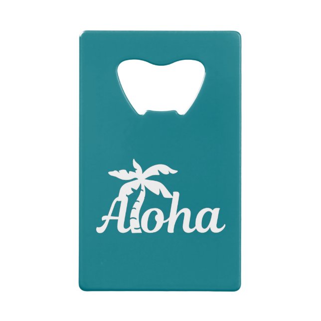 Abrebotellas De Tarjeta De Crédito Aloha Hawaii (Anverso)