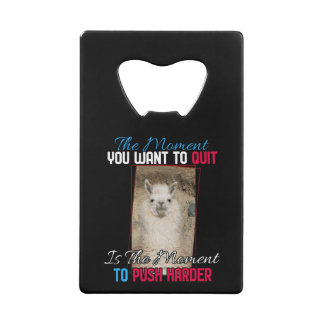 Abrebotellas De Tarjeta De Crédito Alpaca Llama - Empuje más fuerte